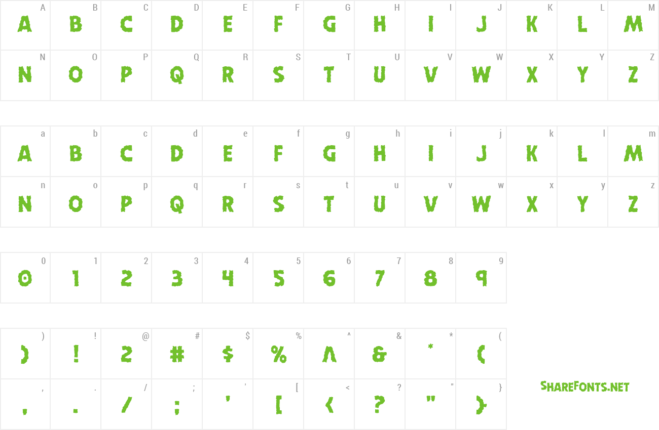 Font Horroween Staggered preview